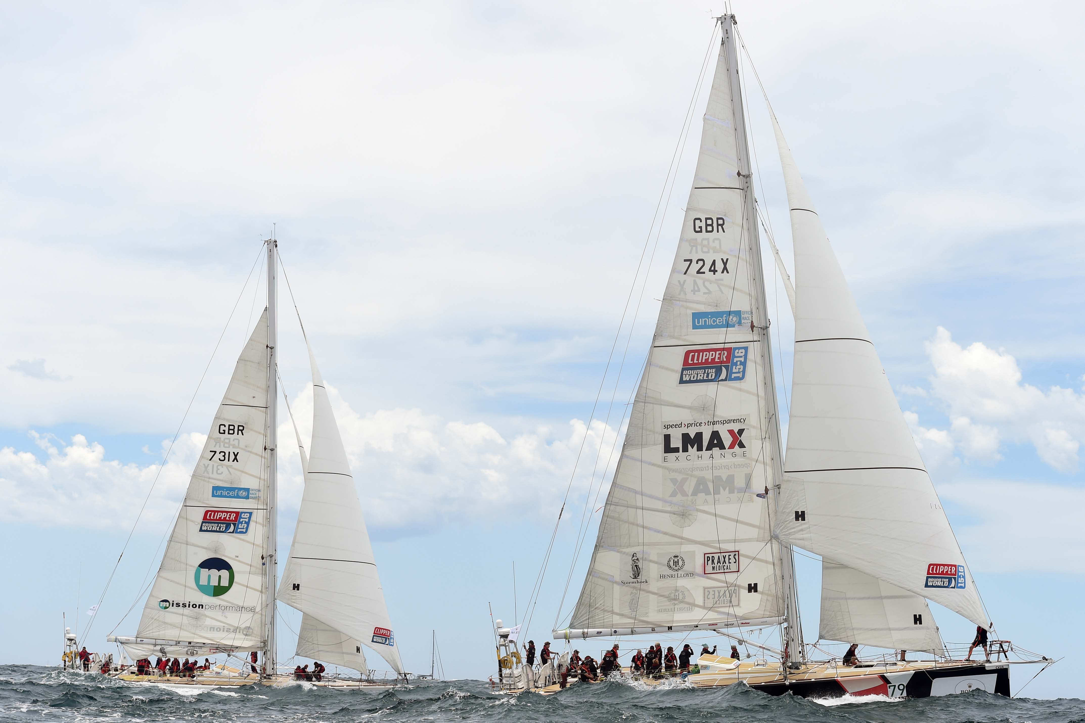 clipper yacht race tracker today