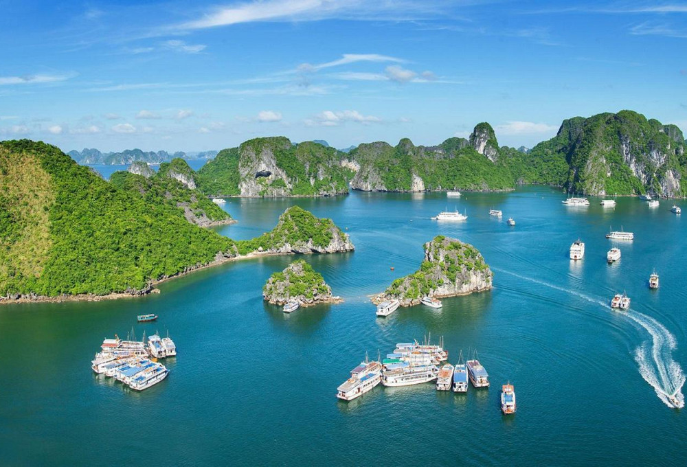 Ha Long Bay, Viet Nam Crew member visits natural wonder her team represents