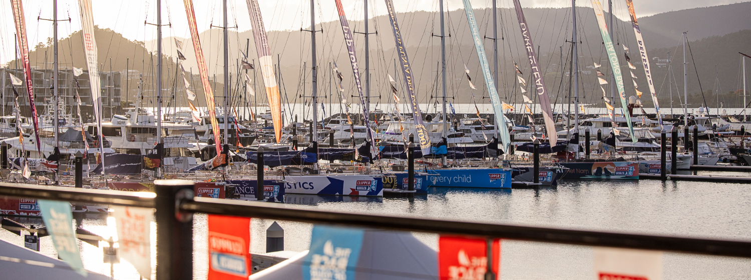 Clipper Race fleet in Airlie Beach